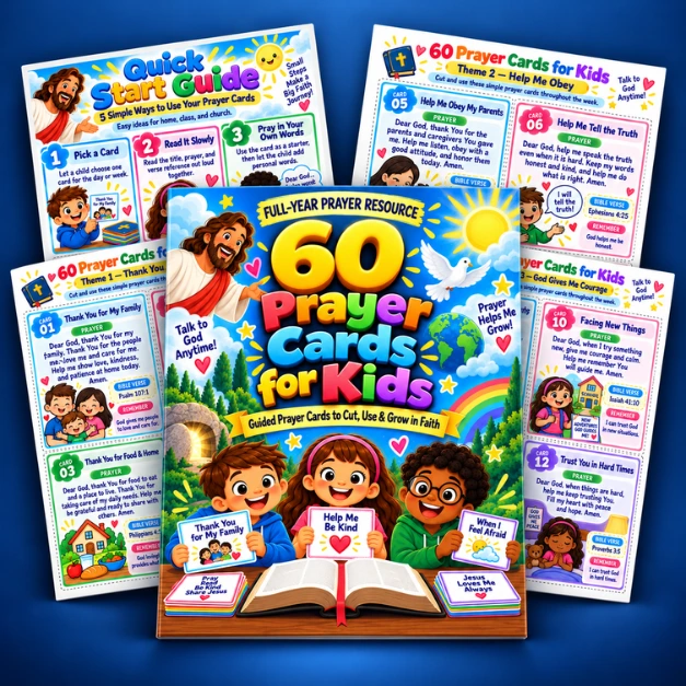 Bible Memory Verse Cards for Kids