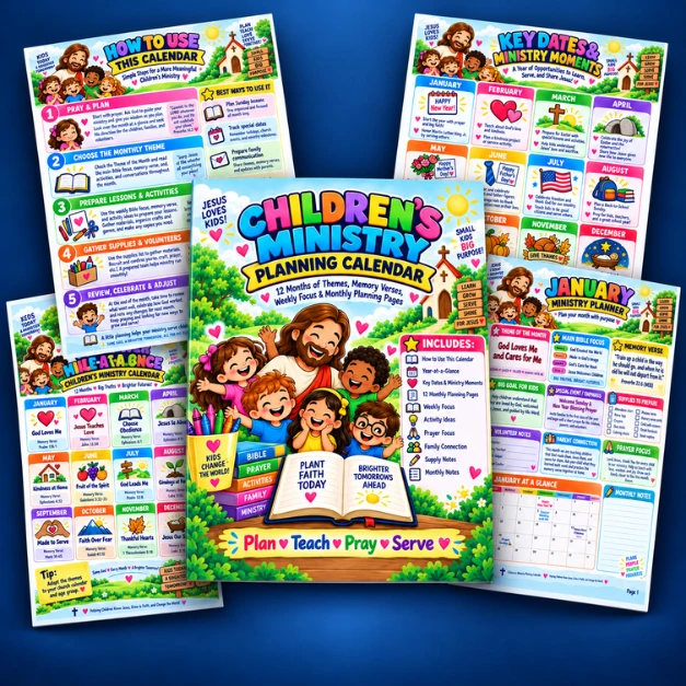 Kids Ministry Planning Calendar