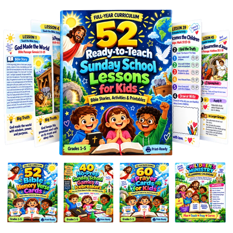 52 Ready-to-Teach Sunday School Lessons for Kids collection